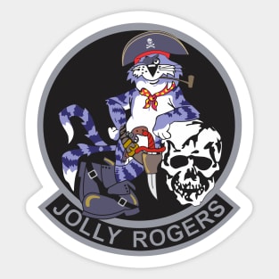 Grumman F-14 Tomcat - Jolly Rogers - black Sticker